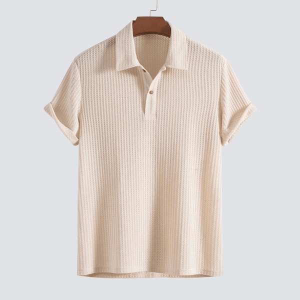 Massimo Wafelgebreide Polo