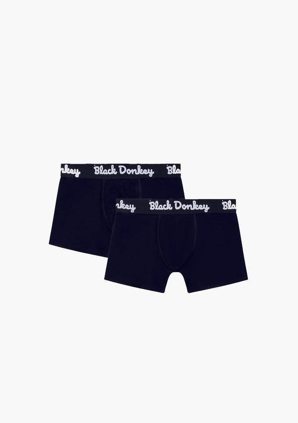 Black Donkey Men Boxer 2-Pack I Black