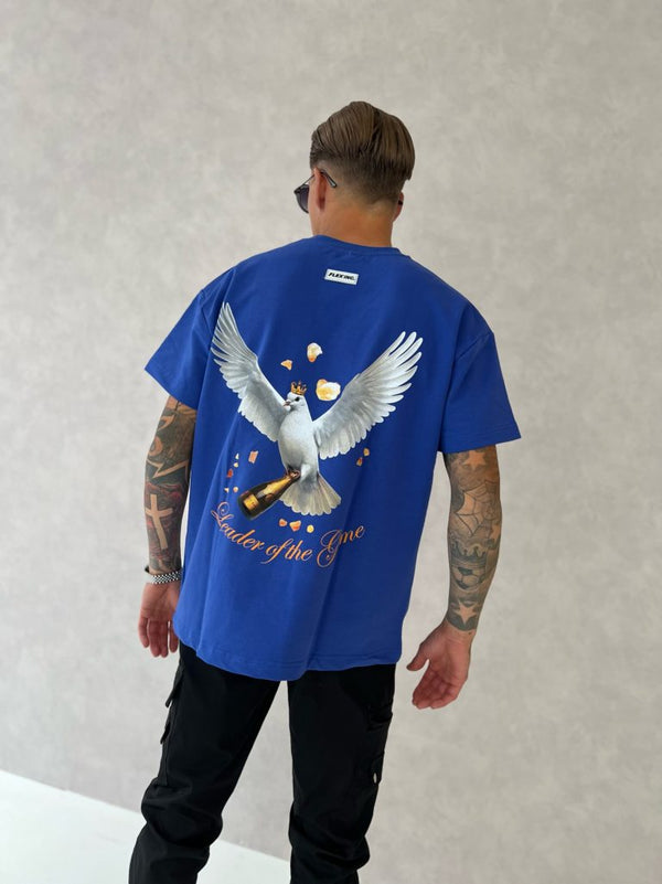 Flying Champagne T-Shirt – Blue