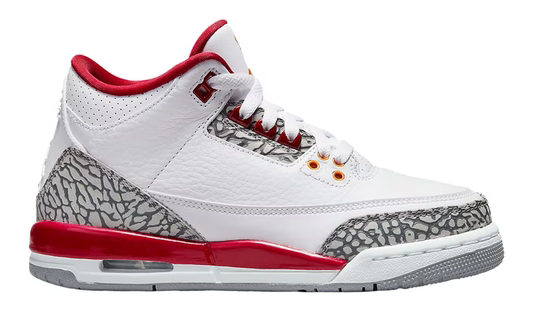 JORDAN 3 RETRO CARDINAL RED (GS)