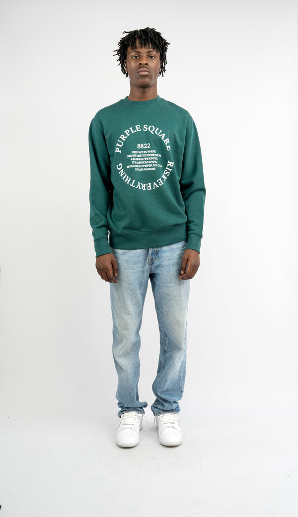 CIRCLE QUOTE - Sweater - Glazed Green